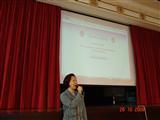 教區資訊傳播委員會成員馬幗英小姐講述建立新教區網站目的